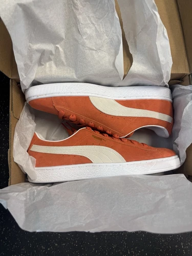 Scarpe sneakers uomo Puma scamosciate classiche 37491582 autunno fogliame bianco NUOVE 10