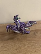 Safari Ltd Metallic Purple Hydra Figure Five Headed Dragon Figure Toy 2012