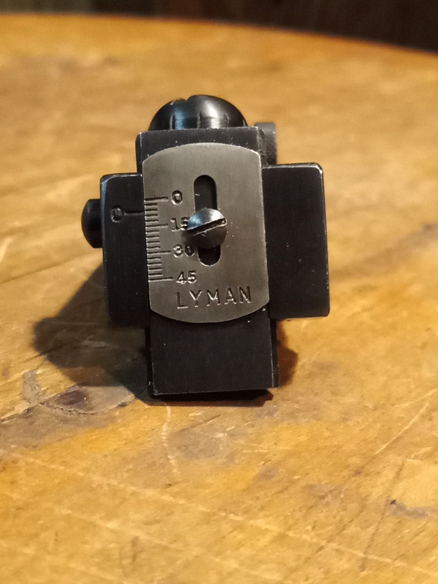 Savage 99 Lyman 57SB Micrometer Rear Peep Sight Coin Slotted