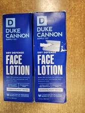 2 Pack: Duke Cannon Dry Defense Fragrance-Free Face Lotion, 3 oz ea. E11D