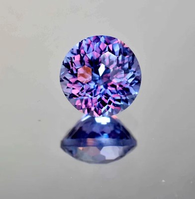 Rare Find 20 Ct Color Change Alexandrite Natural Round Cut Certified Gemstone