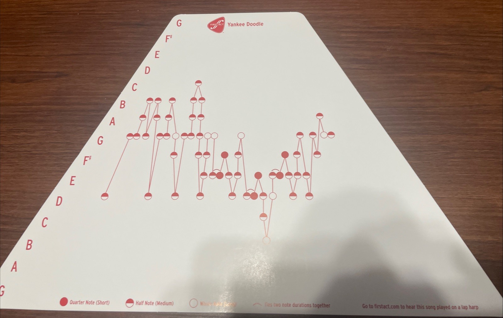 First Act Lap Harp Musical Instrument Instructions and Tuning Fork Included!