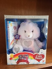 Rare Care Bears 25th Anniversary Edition Bear With Swarovski Chrystal Eyes  DVD