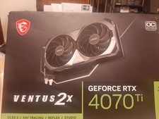 LOOK MSI VENTUS 2X RTX 4070 Ti 12GB BOX ONLY NO GRAPHICS CARD BOX ONLY SOLO CAJA