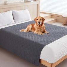 Waterproof blanket for dogs 200 x 130 cm mat dark grey cotton