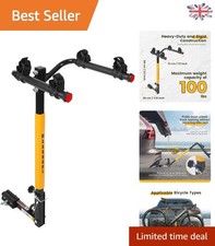 Maxxhaul 50025 Hitch Mount 2-Bike Rack - 100 lb Capacity for SUVs & Trucks