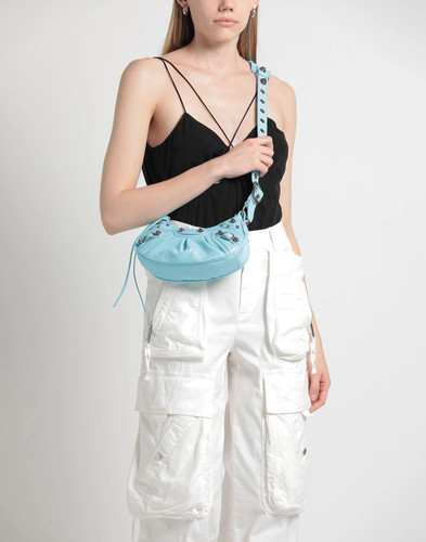 Balenciaga - Women - Leather Hobo bag - Sky blue