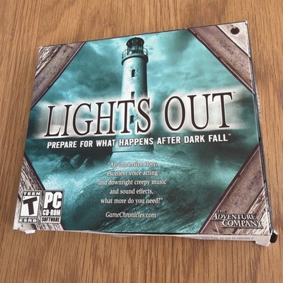 Lights Out - PC CD ROM Adventure - Rare small box gatefold original version