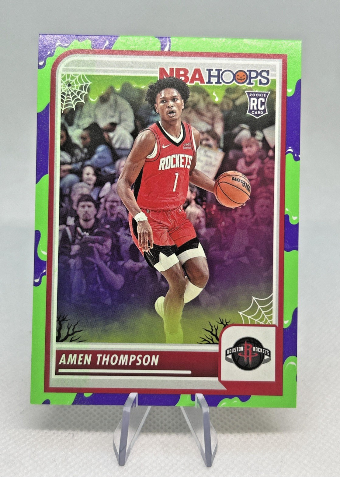 2023-24 Panini Haunted Hoops - Amen Thompson #86 Slime (RC) HOU Rockets