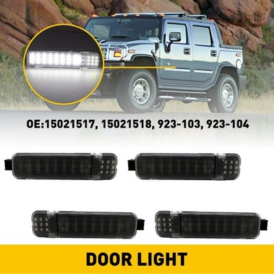 Smoke Housing White LED Interior Door Panel Courtesy Light For GMC Yukon 1995-06