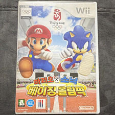 Nintendo Wii Mario & Sonic at the Olympic Games Korean Version NTSC-K no manual