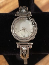 Ladies Sterling Silver 925 Watch w/Mother of ...