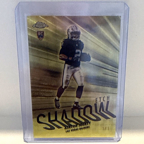 Topps 2025 Topps Chrome Shadow Etch Superfractor 1/1 Ashton Jeanty RC #SE-18