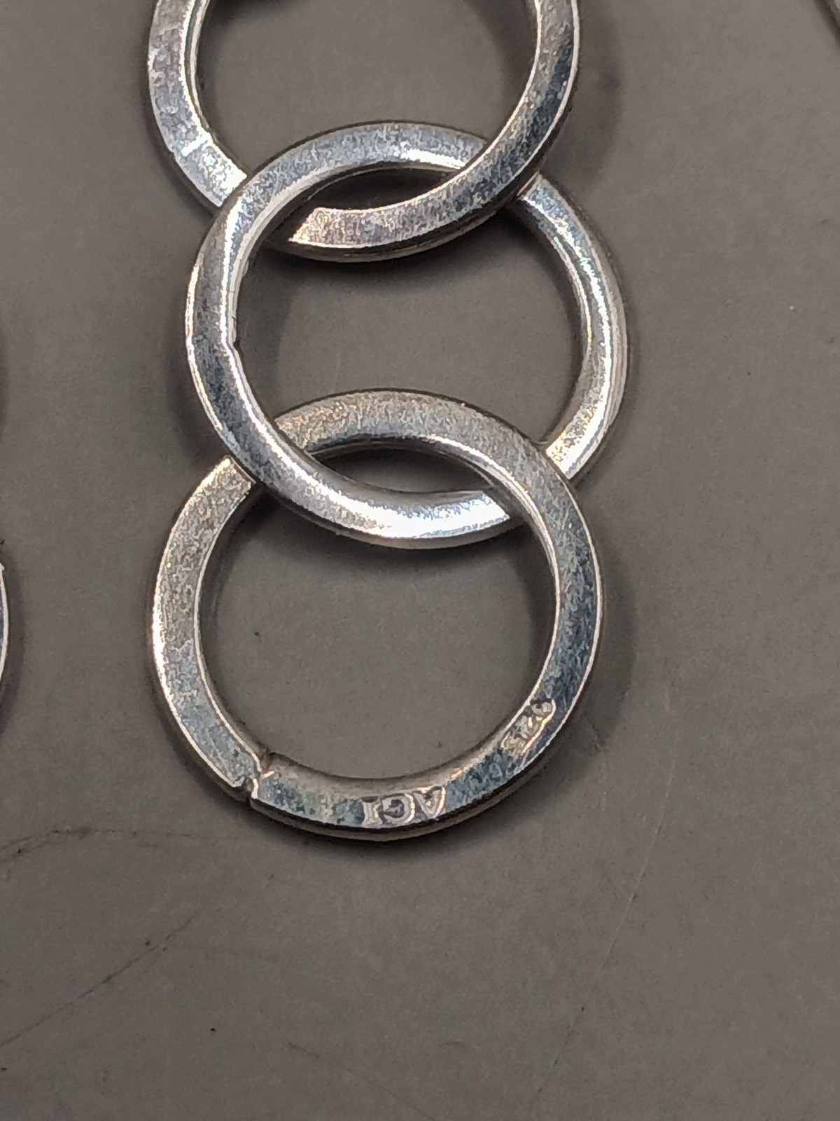 AGI 925 sterling Silver Threader Interlocking Cir… - image 5