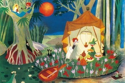 Yanoman [Made in Japan] 1000-teiliges Puzzle Mumin: Secret Island 50 x 75 cm