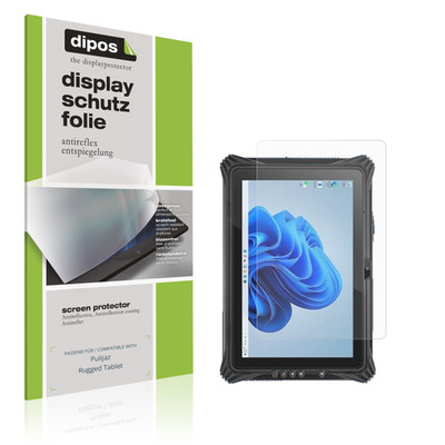 2x Schutzfolie matt für Pulijaz Rugged Tablet Displayschutzfolie Folie Display