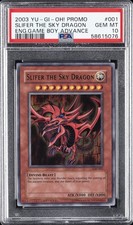 2003 YU-GI-OH PROMO ENGLISH GAME BOY ADVANCE 001 SLIFER THE SKY DRAGON PSA 10
