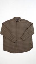 Hart Schaffner Marx Men  s Dress Shirt XL Long Sleeve Plaid Button-Front Classic