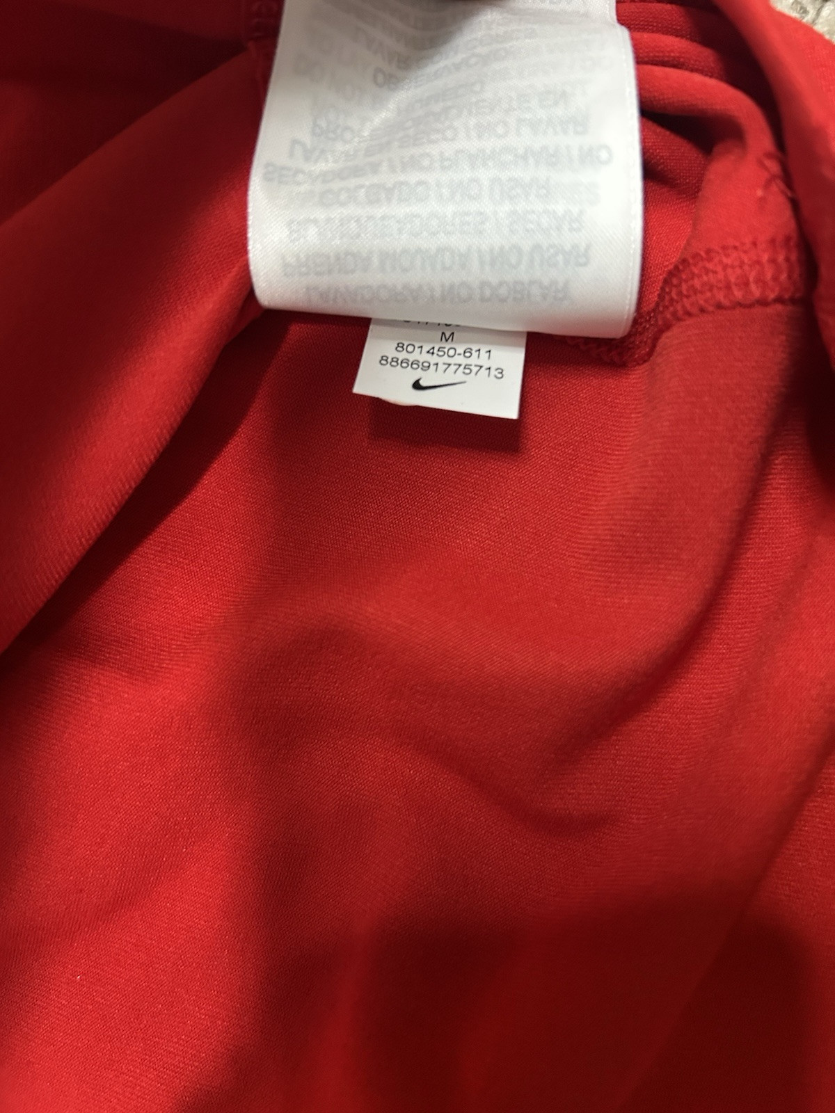 Women’s Nike Pro Elite Half Zip Pullover Shirt Track & Field Kenya 801450-611 M image 5