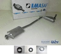 Imasaf Auspuff Mitteltopf MSD für Fiat Croma / Lancia Thema + SW