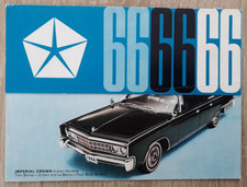 Chrysler Range Brochure 1966 - Imperial Barracuda Plymouth Dart Valiant Dodge