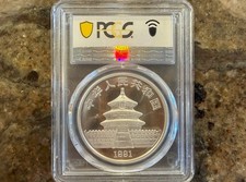 Chinese Panda MS 69 PCGS Certified Silver Bullion Coins for sale