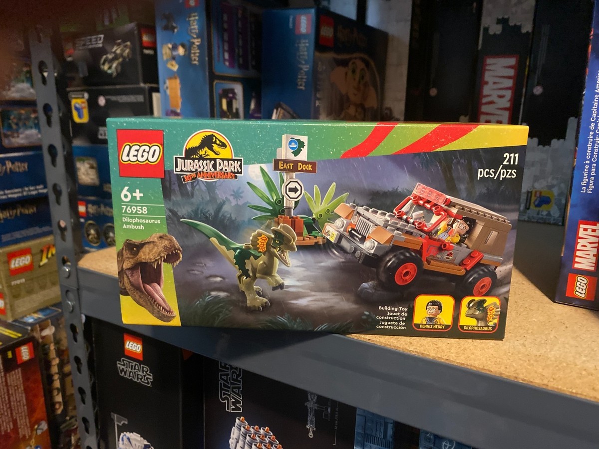 Lego Jurassic Park DILOPHOSAURUS AMBUSH Set 76958 Sealed Retired