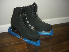Jackson Mystique Figure Skates Black Men's Size 11.5 JS1592 Mark II Blade Guards