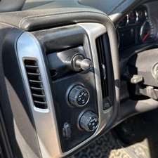 Custom ball mount for Silverado Sierra 2014-2018 Driver cubby 17mm or 1"