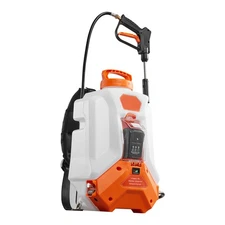 4 Gallon Battery Powered Backpack Sprayer 0-90 PSI 4H Runtime for Yard Lawn
