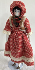 China Shoulder Head Doll Cloth Body Antique All Original 10.5"
