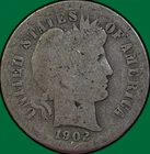 1902-S Barber Dime Good G Coin #35703