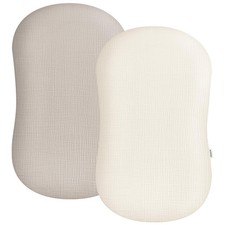 Muslin Baby Lounger Cover 2 PK Breathable Newborn Pillow Cover Boys Girls