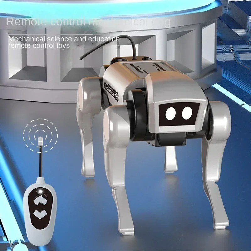 RC Robot Mechanical Dog Toy DIY Assembly Remote Control Science Gift Kids