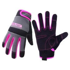 NEW HANDLANDY LARGE WOMENS TOUCHSCREEN UTILITY SAFETY FLEXIBLE WORK GLOVES