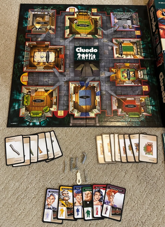 Hasbro Parker Bros Cluedo French Board Game Clue - 99% Complete - Missing Dice - Image 2 of 4