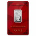 2024 10 gram Silver Bar - PAMP Legend of the Azure Dragon