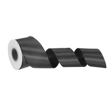 Satinband 2 Zoll 10 Yards fein uni f&uuml;r Hochzeit schwarz Grosgrain