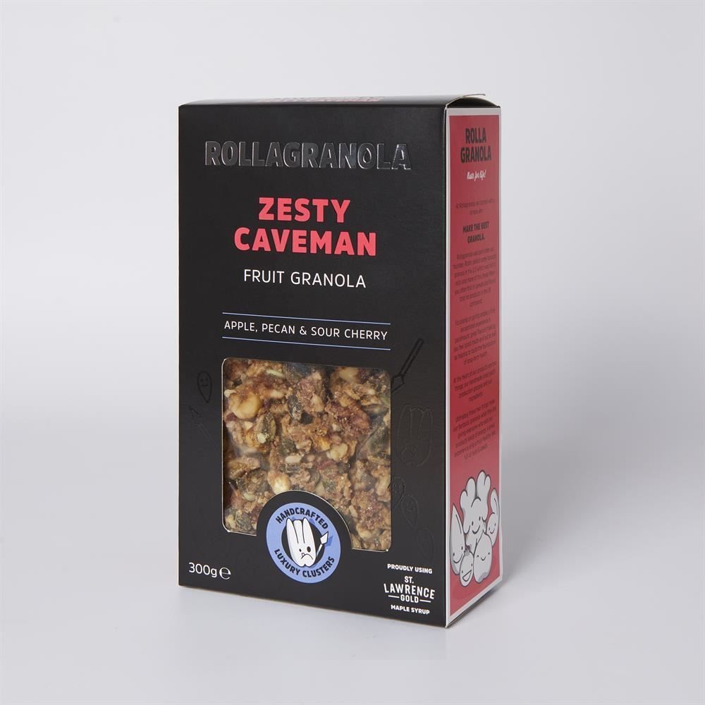 Rollagranola Zesty Caveman Granola Apple Pecan and Ginger 300g - 2 Pack