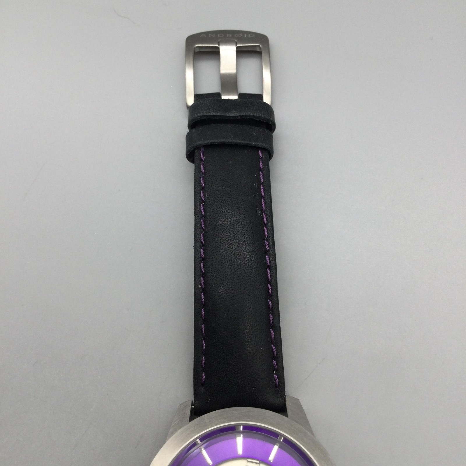 Android Automatic Skeleton Watch Men 37mm Purple … - image 6