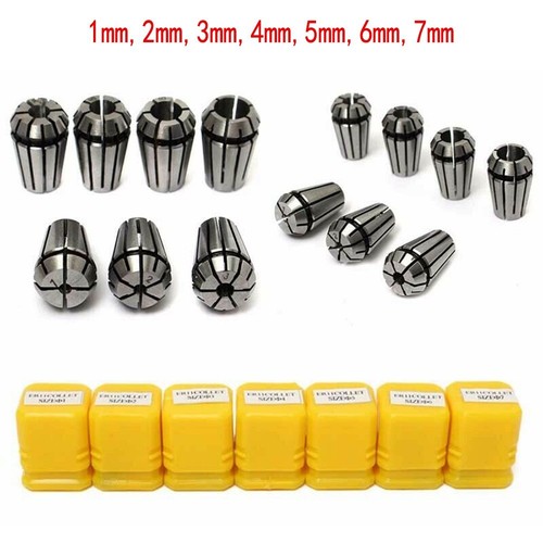 High Quality ER11 Collet Chuck 7Pcs Lathe Milling Parts Replacement Set - Picture 3 of 9