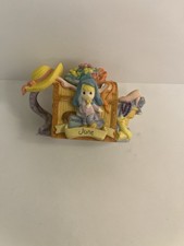 Precious Moments 1999 Monthly Mini Tea Pot June Chest Enesco Avon Exclusive