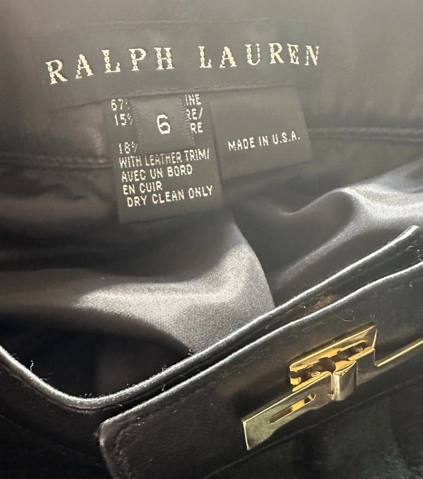 Falda de lana vintage Black Label Ralph Lauren Blackwatch UNITE UNION talla 6 Foto 3 de 4
