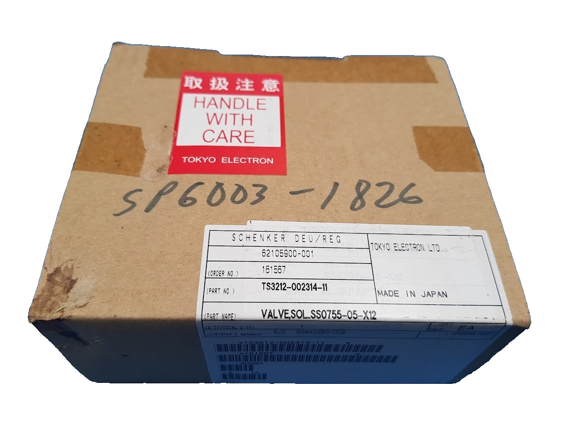 TOKYO ELECTRON TS 3212-002314-11, VALVE,SOLSS-755-05-X12