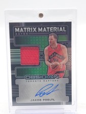 JAKOB POELTL 2024-25 OBSIDIAN MATRIX GAME USED PATCH AUTO JERSEY /99 Q6264