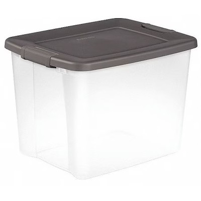 Sterilite 19373V06 Stackable Storage Tote W/ Lid, 12.5 Gal, 19-7/8 In L X