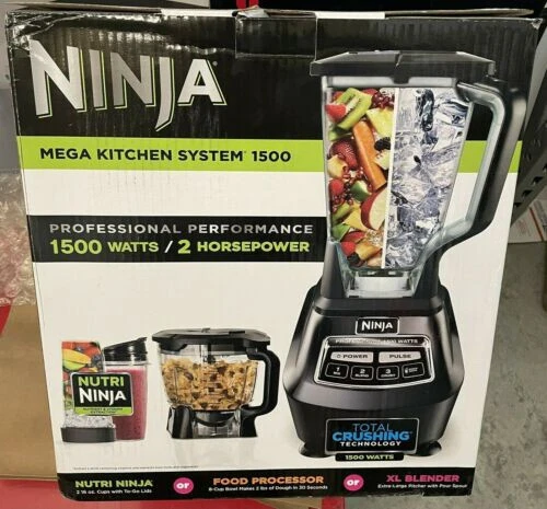 Ninja BL770 Mega Kitchen System 1500W No Food Processor Bowl, See