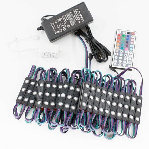 LEDUPDATES 40ft STOREFRONT COLOR CHANGE LED LIGHT 5050 w/ UL Power & Remote - Picture 2 of 12