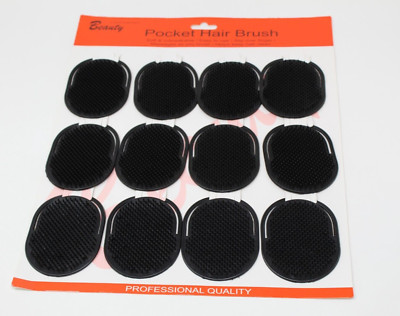 12 PC Pocket Hair Comb Brush Men Beard Mustache Palm Travel Scalp Massage.