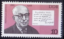 Germany DDR 1977 MNH, Arnold Zweig, Writer, anti-war and antifascist activist